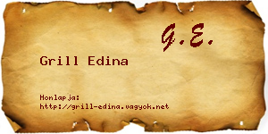 Grill Edina névjegykártya